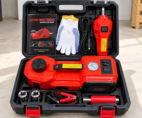 12V Electric Car Jack & Impact Wrench Kit