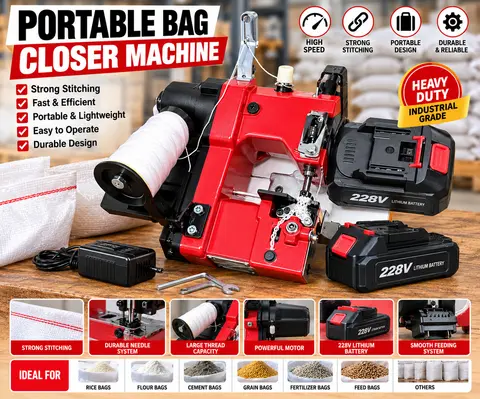 228V CORDLESS PORTABLE BAG CLOSER MACHINE