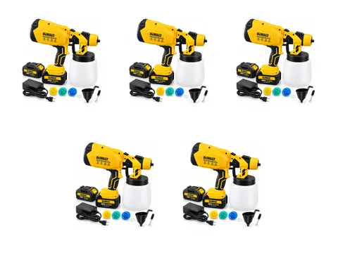 DEWALT Cordless Paint Sprayer — 5PCS Combo