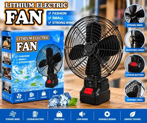 LITHIUM ELECTRIC CORDLESS FAN