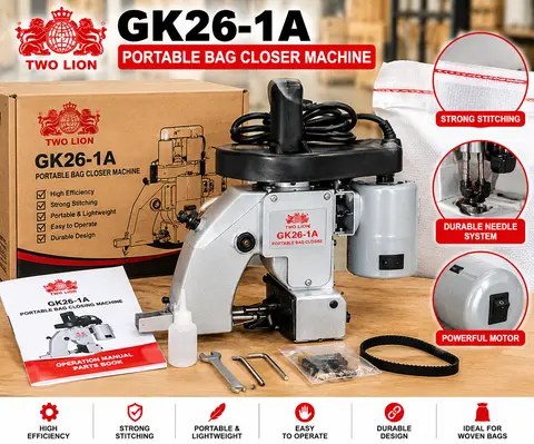 TWO LION GK26-1A PORTABLE BAG CLOSER